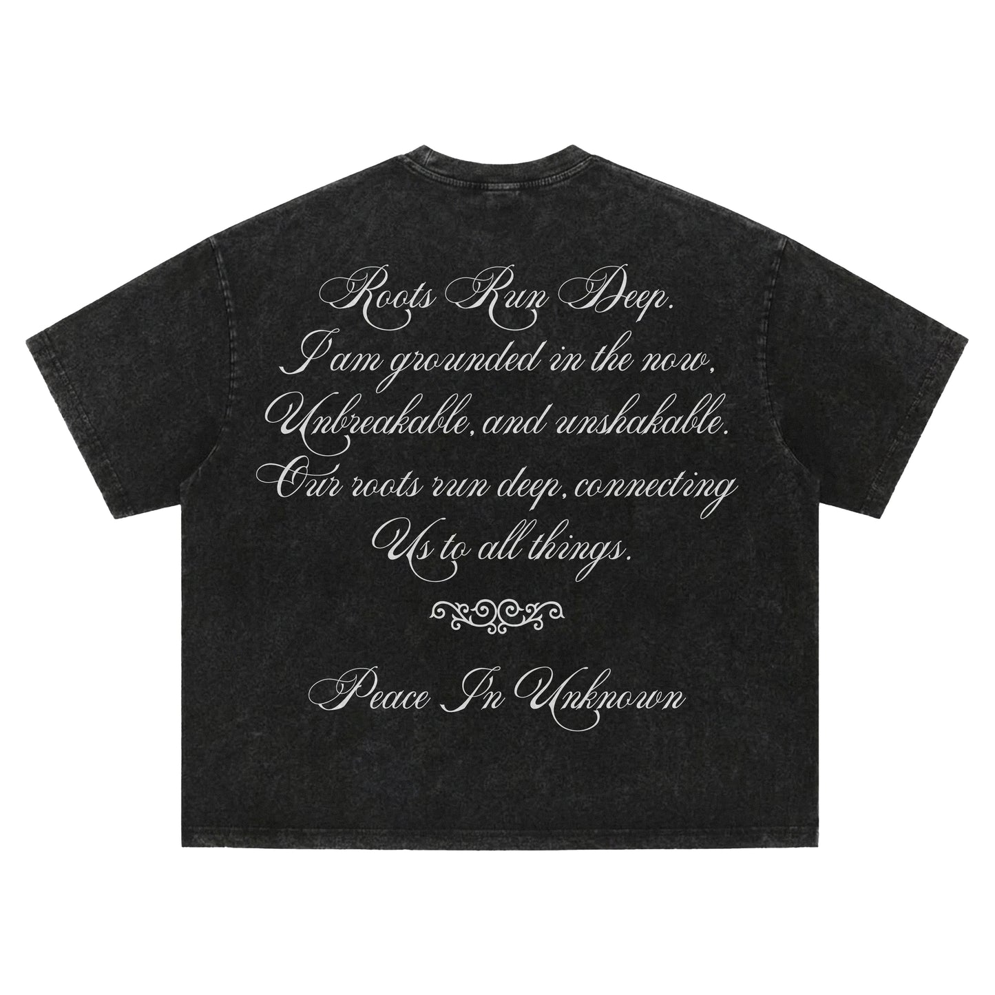 (PRE-ORDER) Roots Run Deep - Black Boxy Heavyweight Tee
